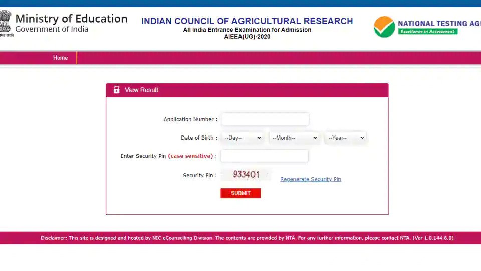 ICAR AIEEA, AICE Results 2 Declared At Icar.nta.nic.in, Here’s Direct